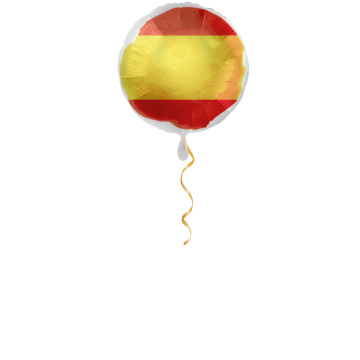 Spanien Flagge Ballon - 43cm