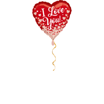 I love you Herz Ballon - 43 cm