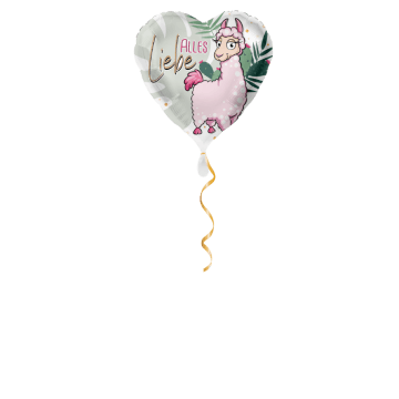 Alles Liebe Lama Ballon - 43cm