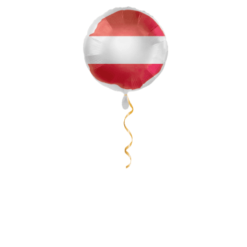 Österreich Flagge Ballon - 43cm