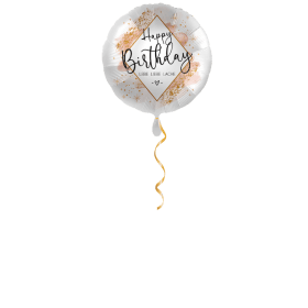 Happy Birthday Lebe Liebe Lache Ballon - 43cm