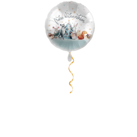 Frohe Weihnachten Waldtiere Ballon - 43cm