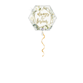 Always & forever Blumen Ballon - 46cm