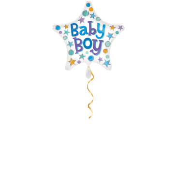 Baby Boy Stern Ballon - 43 cm