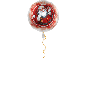 Fröhliche Weihnachten rot Ballon - 43cm