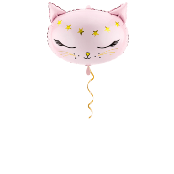 Katze rosa Ballon - 48cm