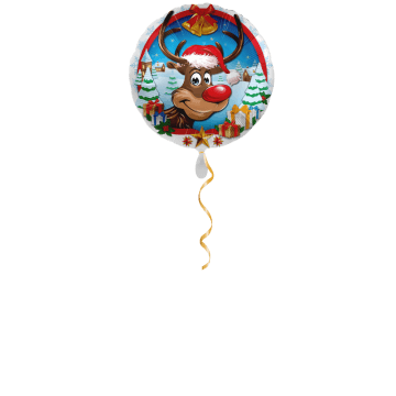 Rentier satin Ballon - 43cm