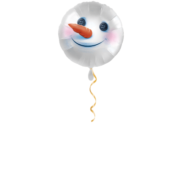 Schneemann Ballon - 43cm