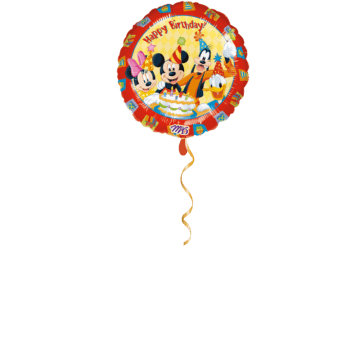 Happy Birthday Mickey und Freunde Ballon  - 43cm