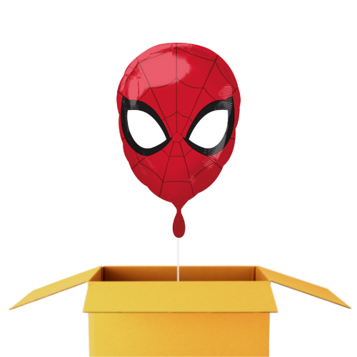 Ballon versenden - Spiderman Kopf Ballon - 43cm ✓
